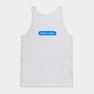 Apple Make it Beta WWDC 2021 Tank Top